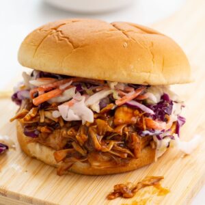 Gluten Free Vegetarian “Pulled Pork” Sandwiches